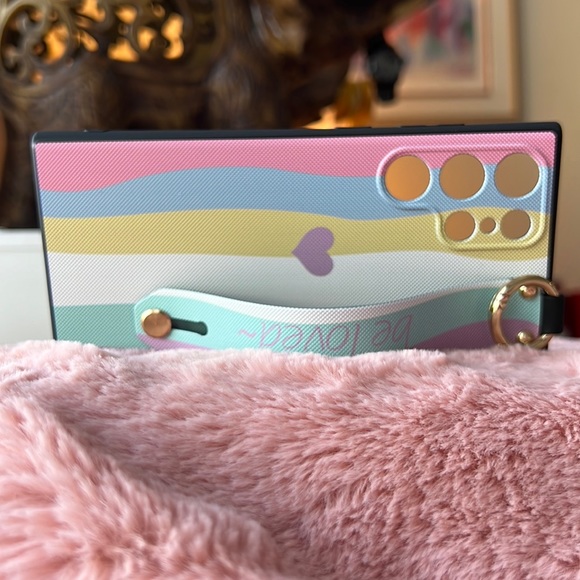 Accessories - For Samsung Galaxy S22 plus,S22 ultra phone case with strap kickstand ring